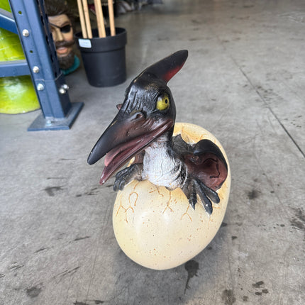 Pteranodon Dinosaur Egg Hatching Life Size Statue