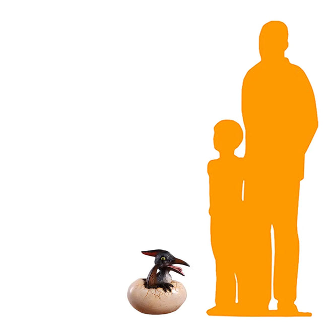 Pteranodon Dinosaur Egg Hatching Life Size Statue LM Treasures - H