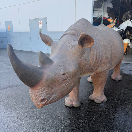 Rhinoceros Life Size Statue