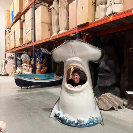 Hammerhead Shark Photo Op Statue LM Treasures - H