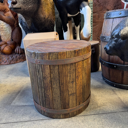 Pirate Side Table Barrel Life Size Statue