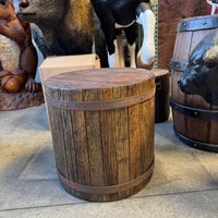 Pirate Side Table Barrel Life Size Statue