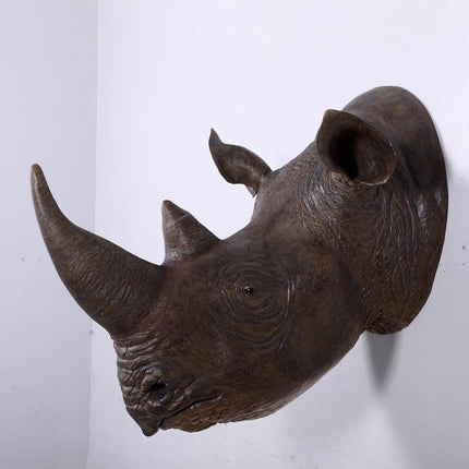 Large Rhinoceros Head Life Size Statue