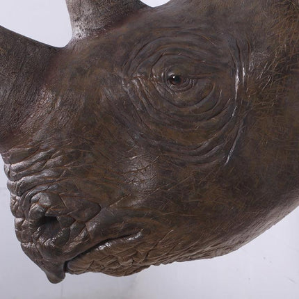 Large Rhinoceros Head Life Size Statue