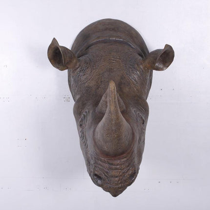 Large Rhinoceros Head Life Size Statue