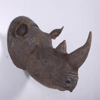 Large Rhinoceros Head Life Size Statue