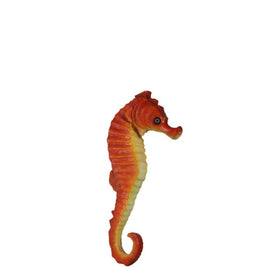 Medium Orange Seahorse Statue - LM Treasures 