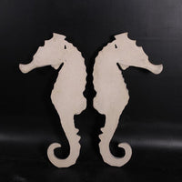 Large Stone Seahorse Set Statue