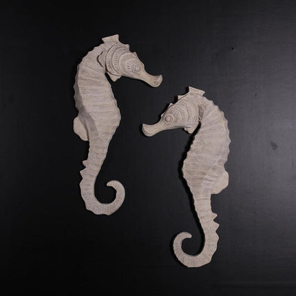 Large Seahorse Set Statue