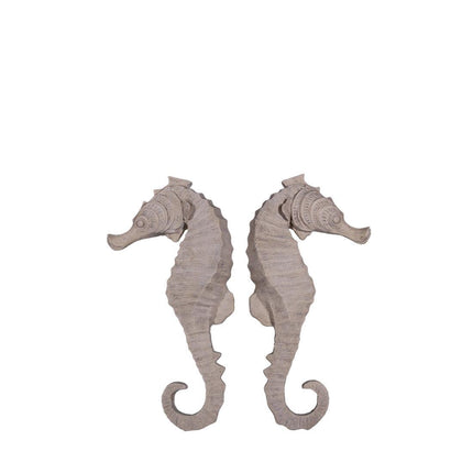 Large Stone Seahorse Set Statue - LM Treasures 