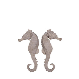 Large Stone Seahorse Set Statue - LM Treasures 