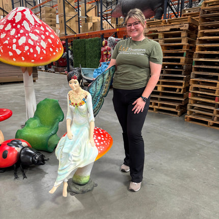 Fairy With Mushroom Over Sized Statue LM Treasures - H