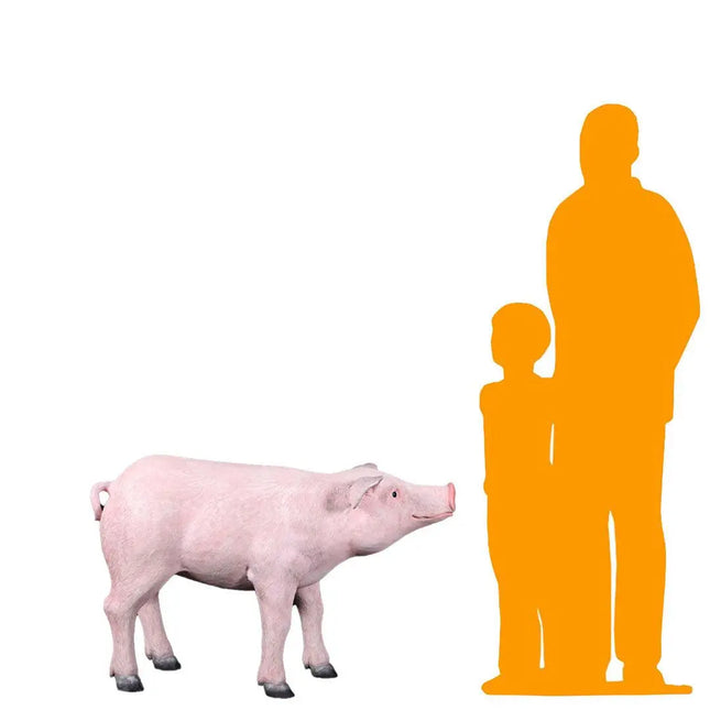 Baby Pig Standing Life Size Statue LM Treasures - H