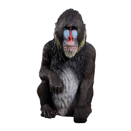 Mandrill Monkey Life Size Statue - LM Treasures 