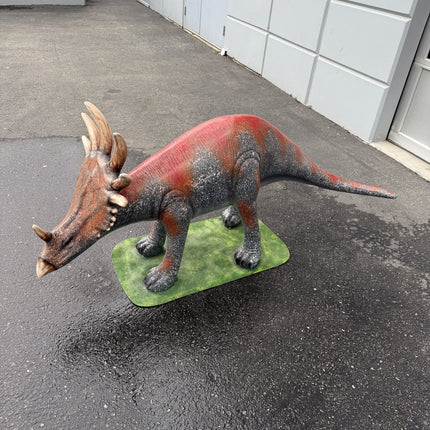 Baby Triceratops on Base Dinosaur Statue