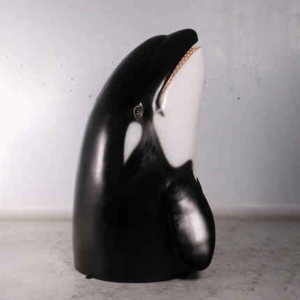 Breaching Killer Whale Orca Life Size Statue LM Treasures - H
