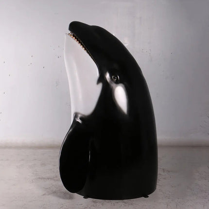Breaching Killer Whale Orca Life Size Statue LM Treasures - H