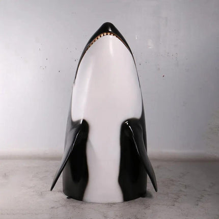 Breaching Killer Whale Orca Life Size Statue LM Treasures - H