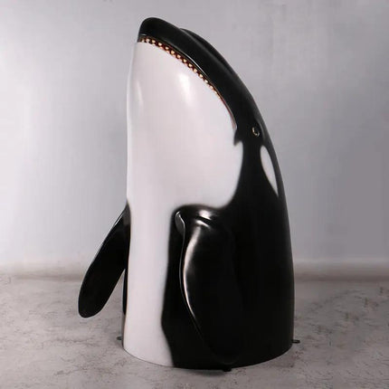 Breaching Killer Whale Orca Life Size Statue LM Treasures - H