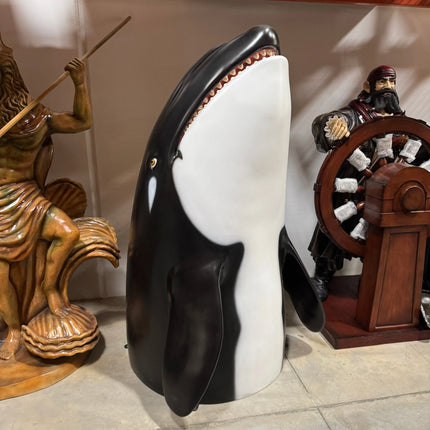 Breaching Killer Whale Orca Life Size Statue LM Treasures - H