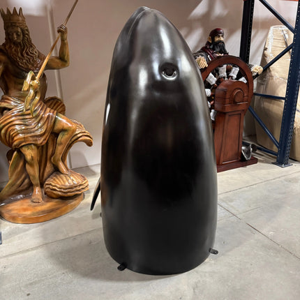 Breaching Killer Whale Orca Life Size Statue LM Treasures - H