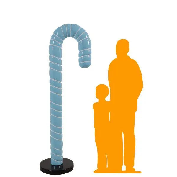 Large Blue Cushion Candy Cane Statue LM Treasures - H