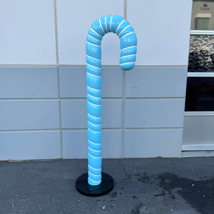 Large Blue Cushion Candy Cane Statue LM Treasures - H