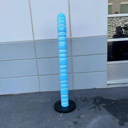 Large Blue Cushion Candy Cane Statue LM Treasures - H