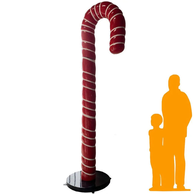 Jumbo Red Cushion Candy Cane Statue LM Treasures - H