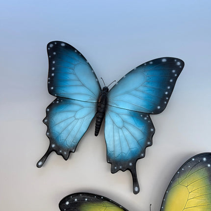 Blue Butterfly Insect Wall Decor Statue LM Treasures - H