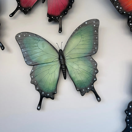 Green Butterfly Insect Wall Decor Statue LM Treasures - H