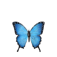 Blue Butterfly Insect Wall Decor Statue