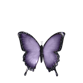 Purple Butterfly Insect Wall Decor Statue