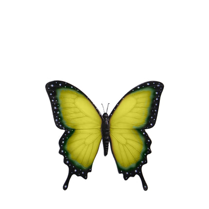 Yellow Butterfly Insect Wall Decor Statue