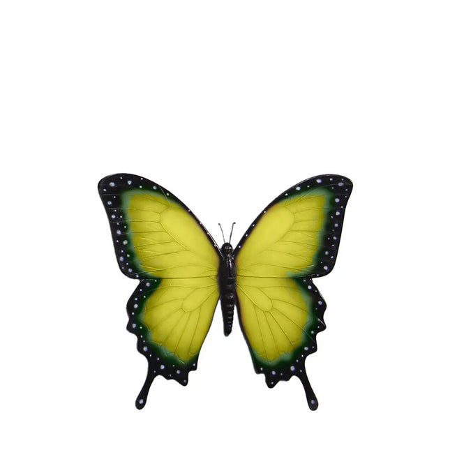 Yellow Butterfly Insect Wall Decor Statue LM Treasures - H