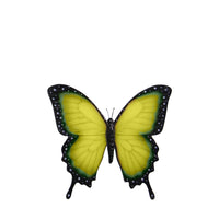 Yellow Butterfly Insect Wall Decor Statue