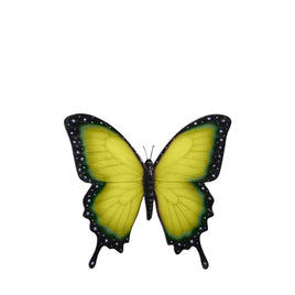 Yellow Butterfly Insect Wall Decor Statue