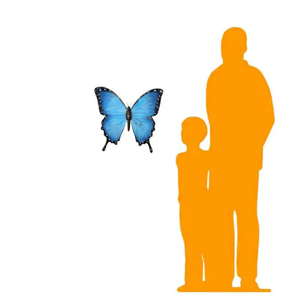 Blue Butterfly Insect Wall Decor Statue LM Treasures - H