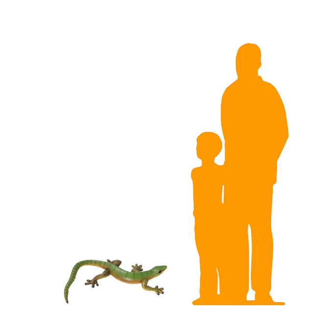 Large Gecko Lizard Life Size Statue LM Treasures - H