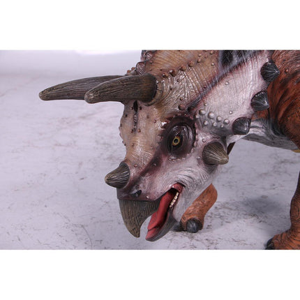 Baby Triceratops Dinosaur With Saddle Statue - LM Treasures 