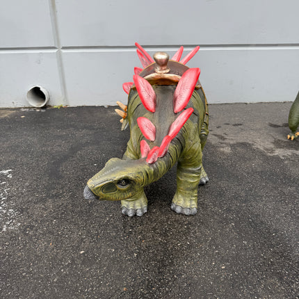 Baby Definitive Stegosaurus Dinosaur With Saddle Statue