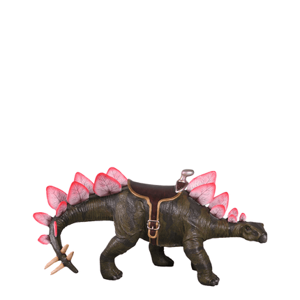Baby Definitive Stegosaurus Dinosaur With Saddle Statue