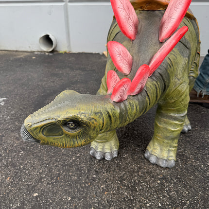 Baby Definitive Stegosaurus Dinosaur With Saddle Statue
