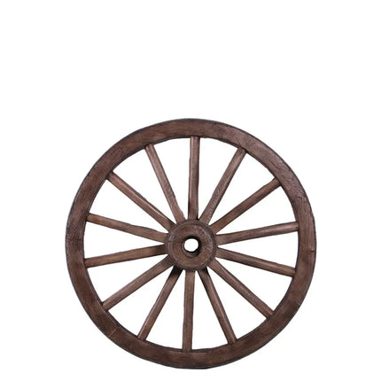 Western Wagon Wheel Resin Statue