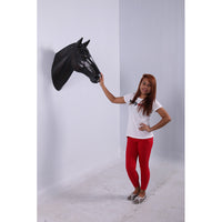 Dark Brown Horse Head Life Size Statue - LM Treasures 