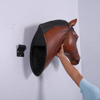 Chestnut Horse Head Statue - LM Treasures 