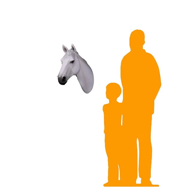 White Horse Head Statue LM Treasures - H