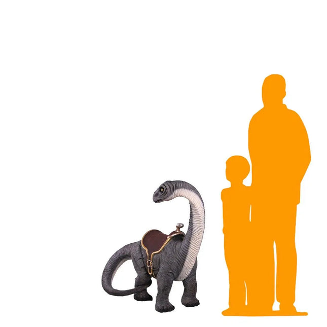 Baby Apatosaurus Dinosaur With Saddle Life Size Statue LM Treasures - H