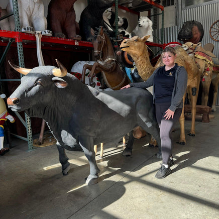 Spanish Fighting Bull Life Size Statue - LM Treasures 