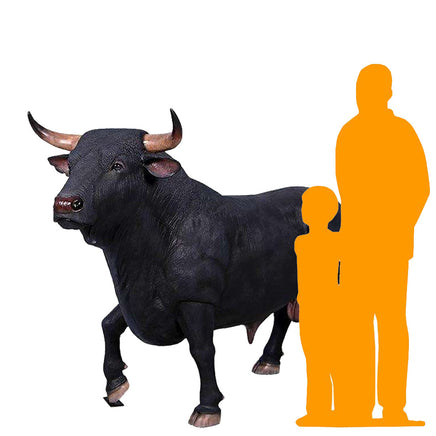 Spanish Fighting Bull Life Size Statue - LM Treasures 